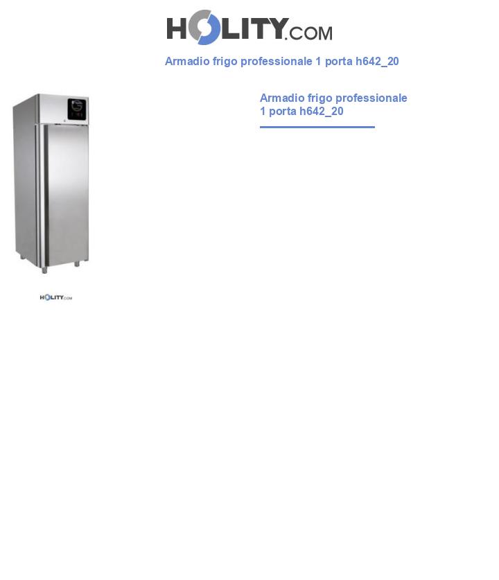 Armadio frigo professionale 1 porta h642_20