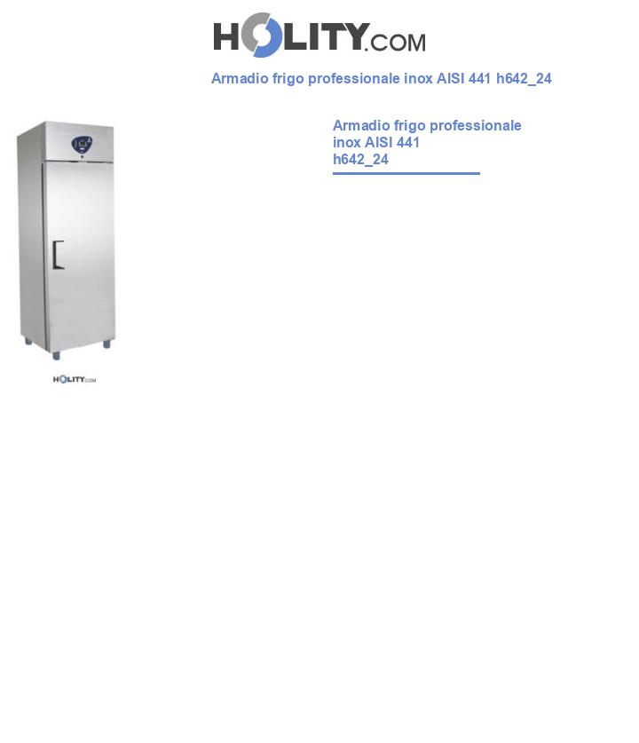 Armadio frigo professionale inox AISI 441 h642_24