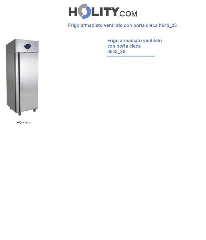 Frigo armadiato ventilato con porta cieca h642_26