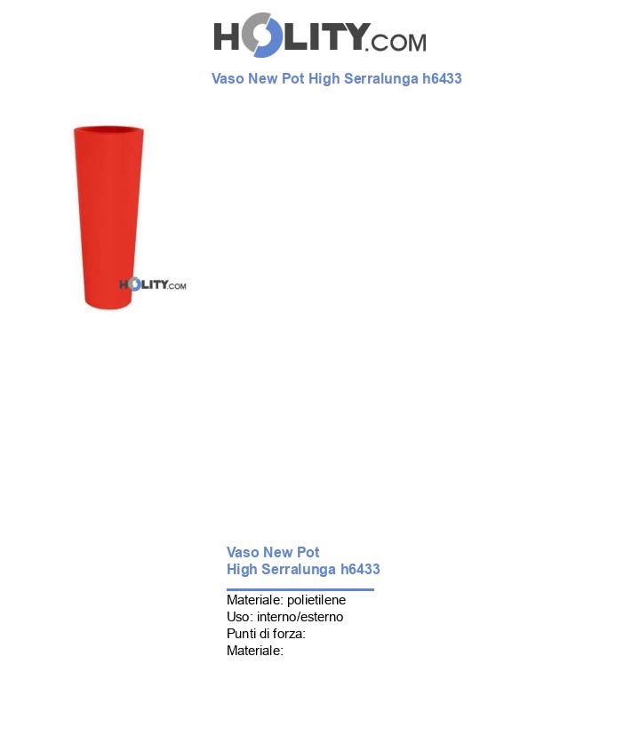 Vaso New Pot High Serralunga h6433