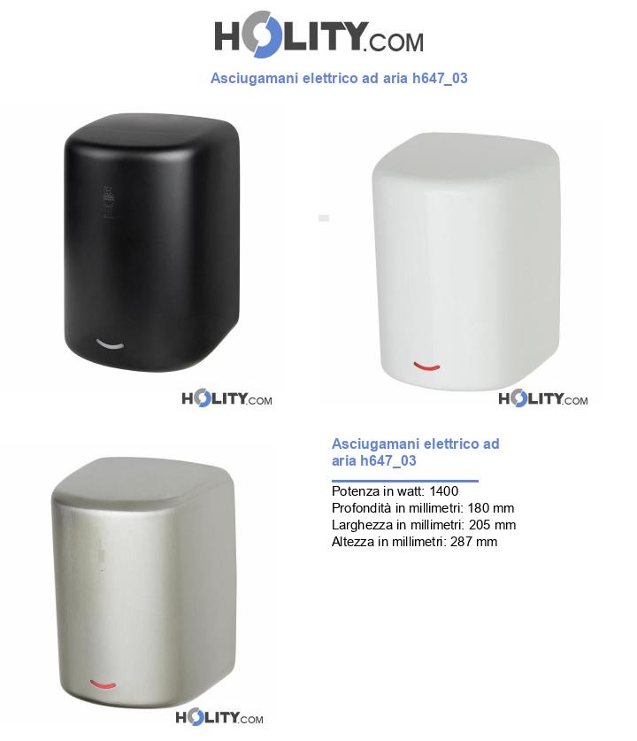 Asciugamani elettrico ad aria h647_03