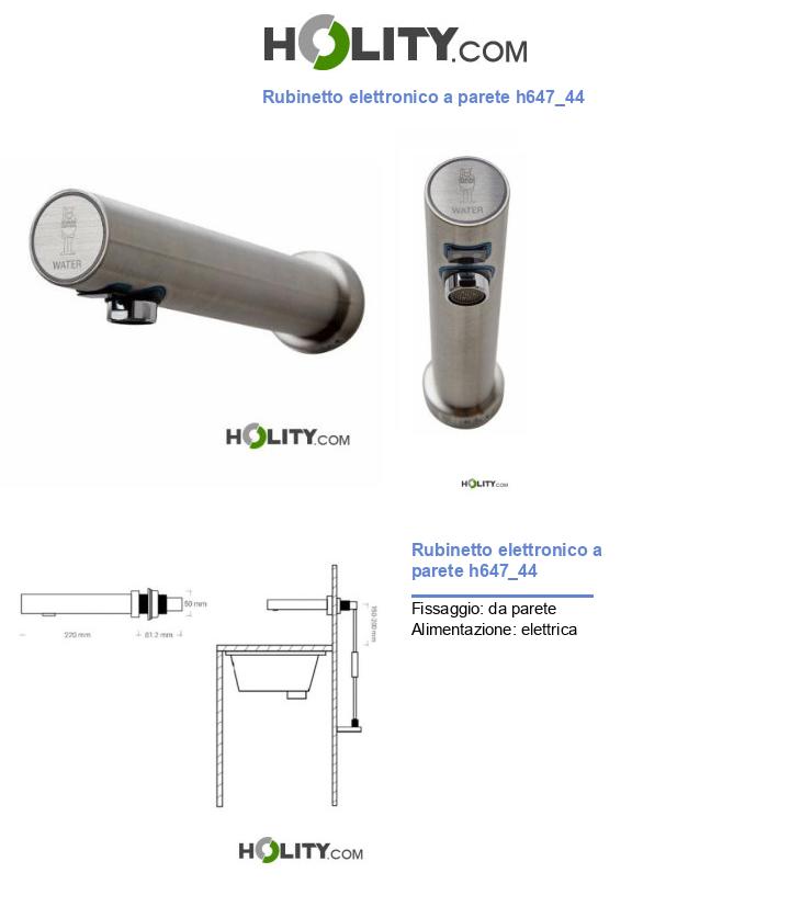 Rubinetto elettronico a parete h647_44