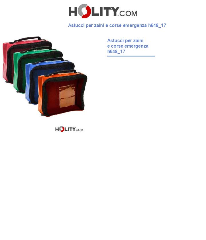 Astucci per zaini e corse emergenza h648_17