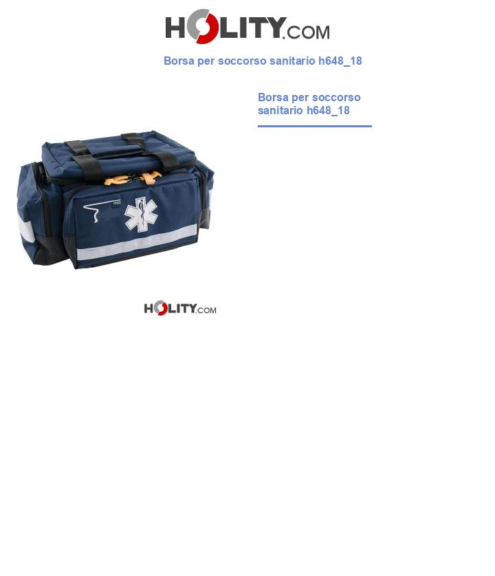 Borsa per soccorso sanitario h648_18