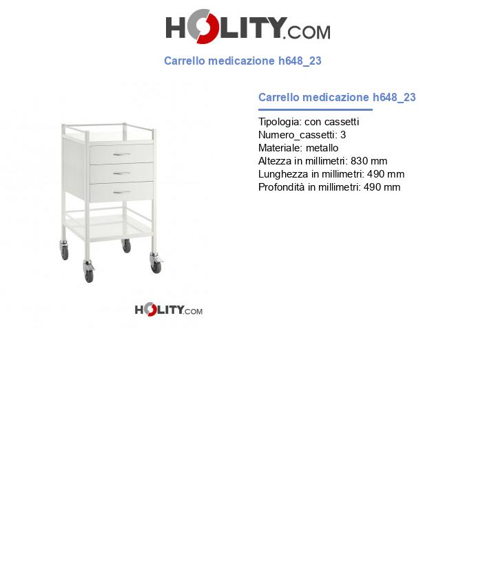 Carrello medicazione h648_23