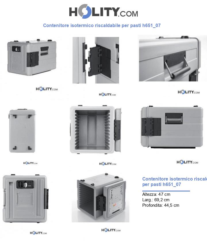 Contenitore isotermico riscaldabile per pasti h651_07