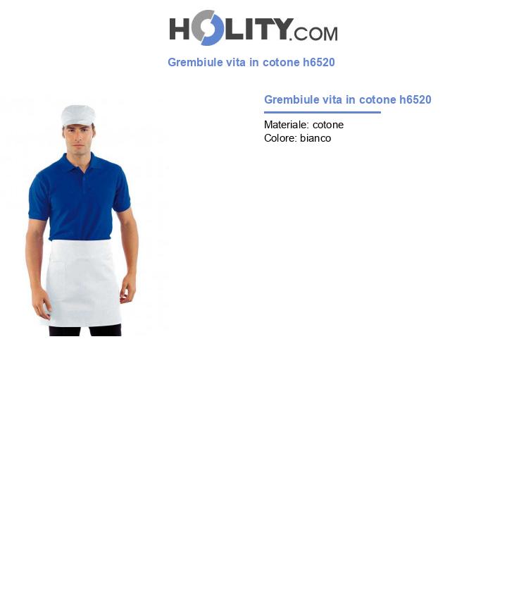 Grembiule vita in cotone h6520