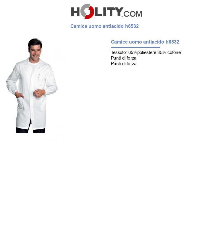 Camice uomo antiacido h6532