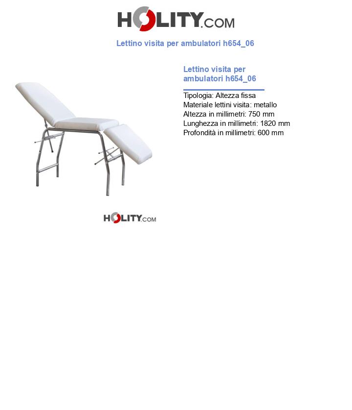 Lettino visita per ambulatori h654_06