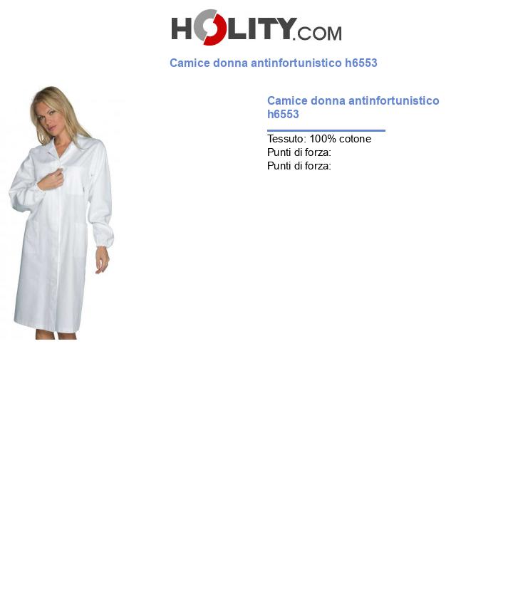 Camice donna antinfortunistico h6553