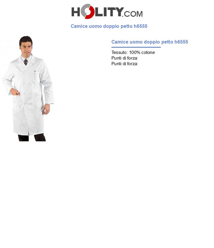 Camice uomo doppio petto h6555
