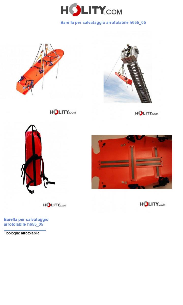 Barella per salvataggio arrotolabile h655_05