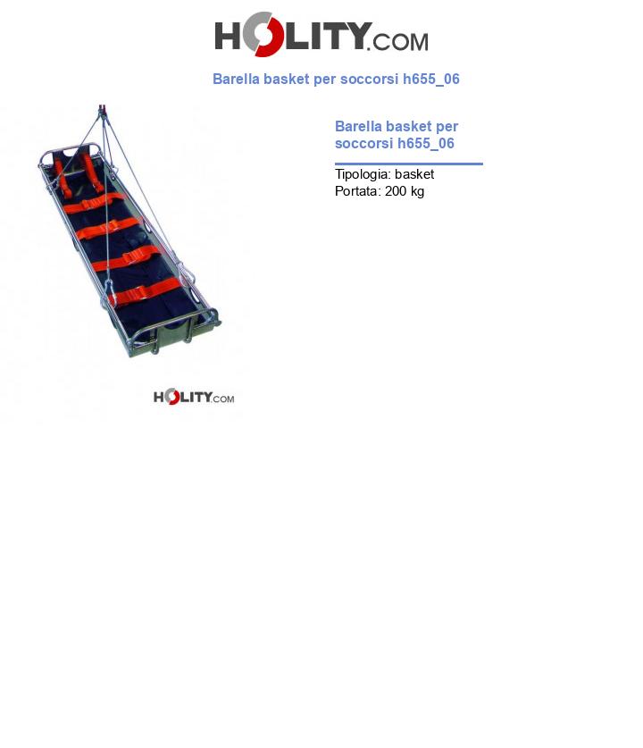 Barella basket per soccorsi h655_06