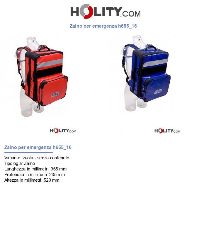 Zaino per emergenza h655_16