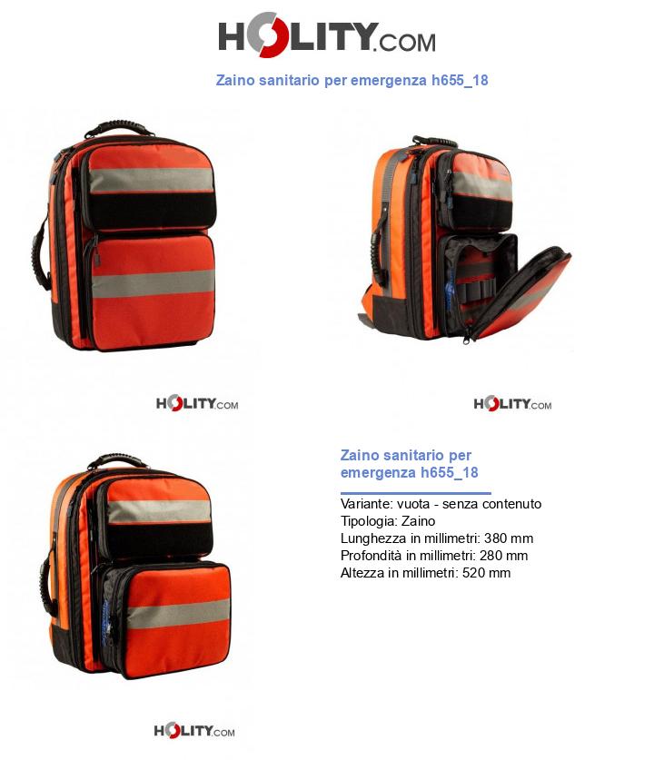 Zaino sanitario per emergenza h655_18
