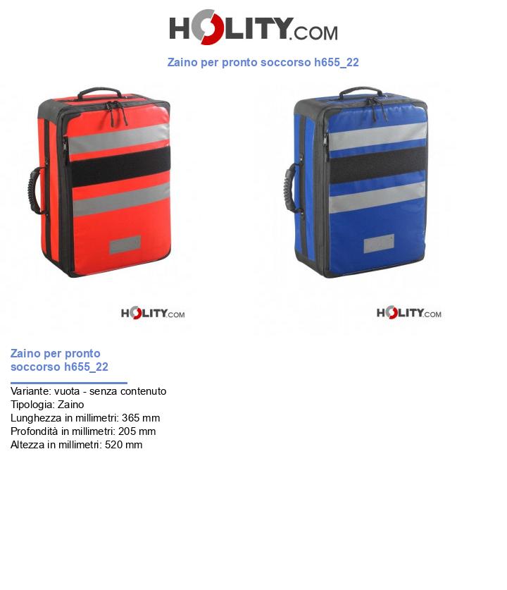 Zaino per pronto soccorso h655_22