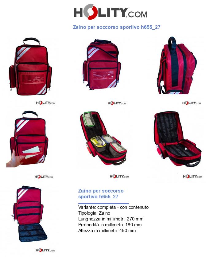 Zaino per soccorso sportivo h655_27