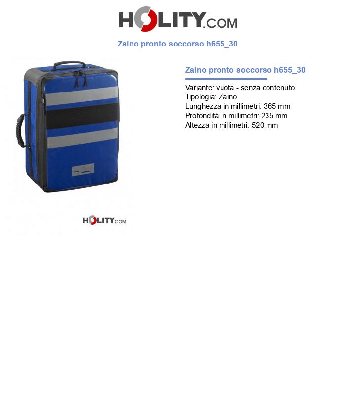 Zaino pronto soccorso h655_30