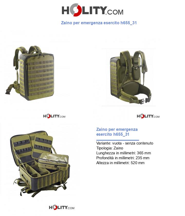 Zaino per emergenza esercito h655_31