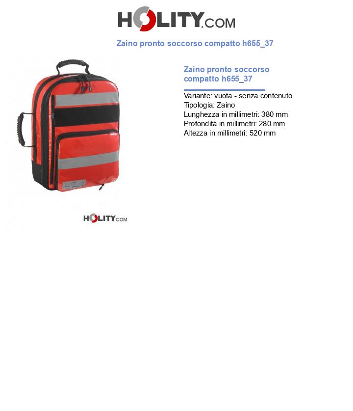 Zaino pronto soccorso compatto h655_37