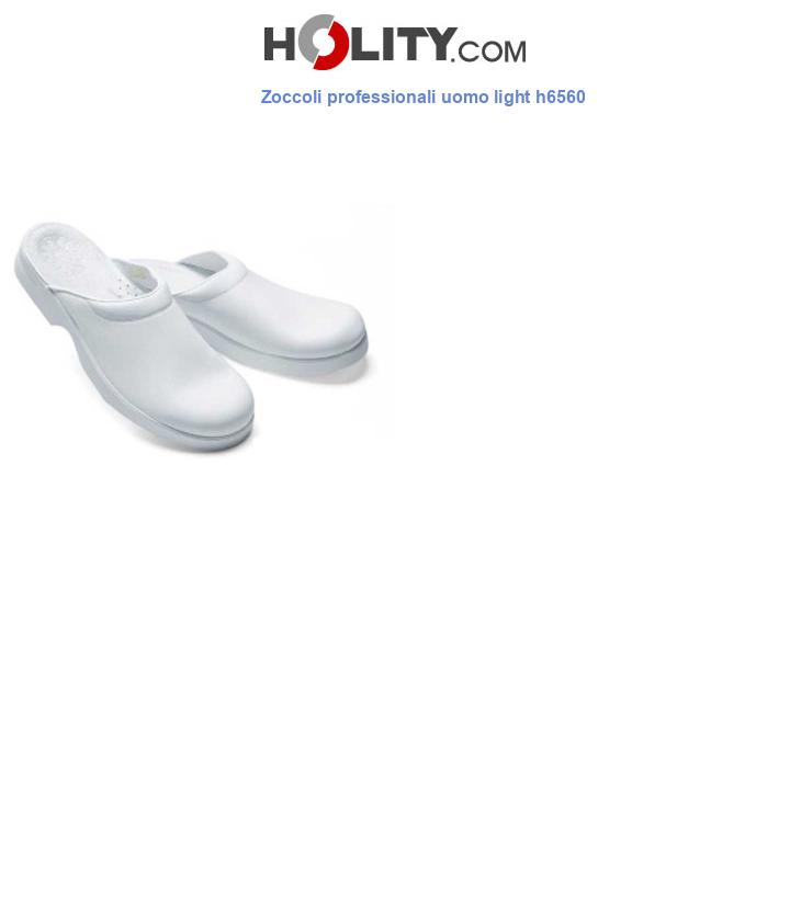 Zoccoli professionali uomo light h6560