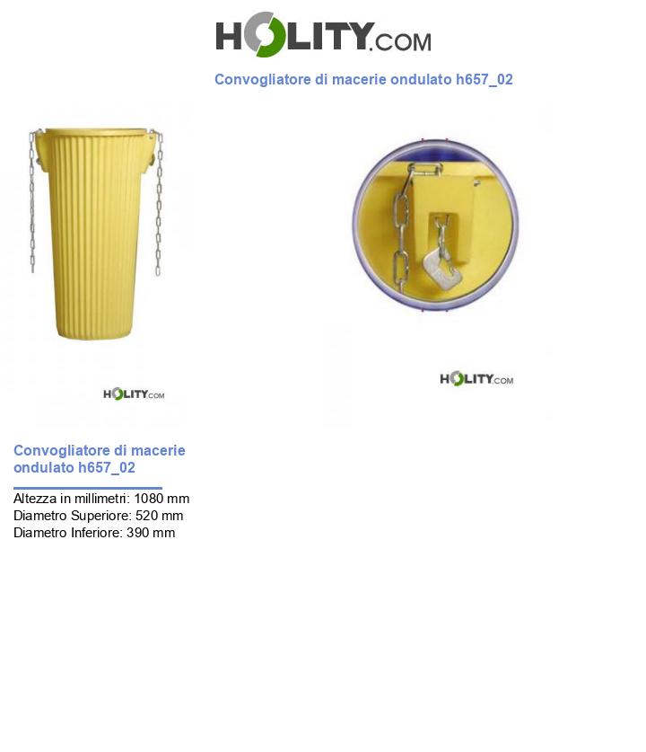 Convogliatore di macerie ondulato h657_02