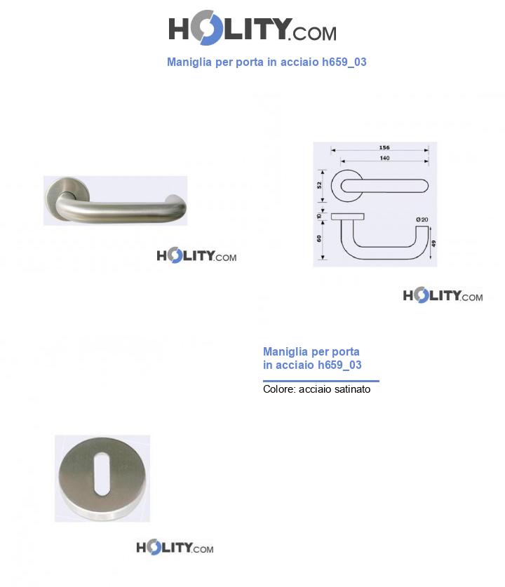 Maniglia per porta in acciaio h659_03