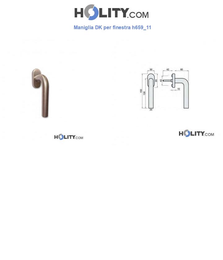 Maniglia DK per finestra h659_11