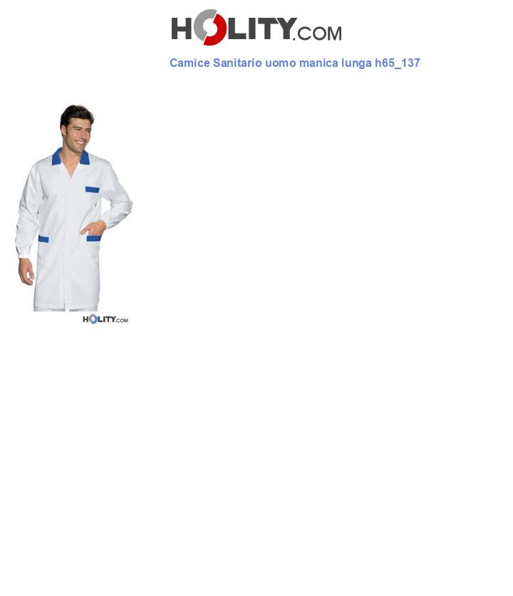 Camice Sanitario uomo manica lunga h65_137