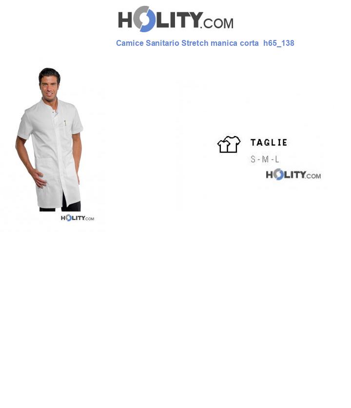 Camice Sanitario Stretch manica corta  h65_138