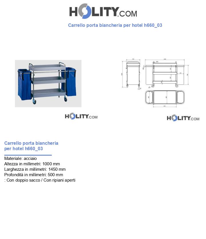 Carrello porta biancheria per hotel h660_03