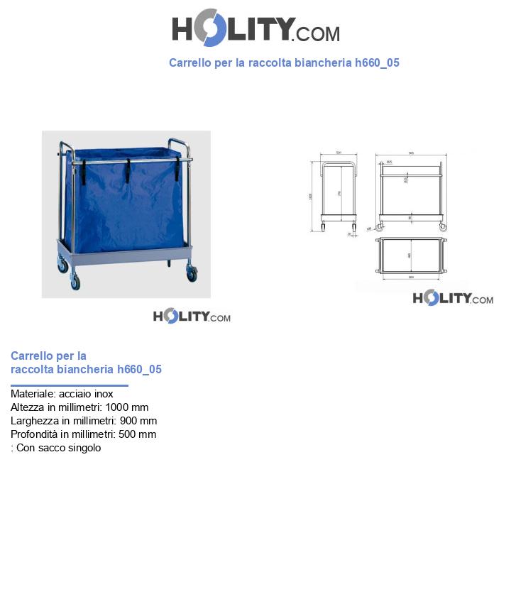 Carrello per la raccolta biancheria h660_05