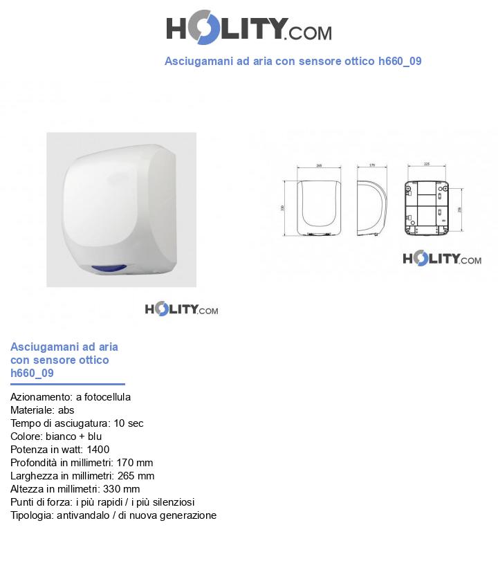 Asciugamani ad aria con sensore ottico h660_09