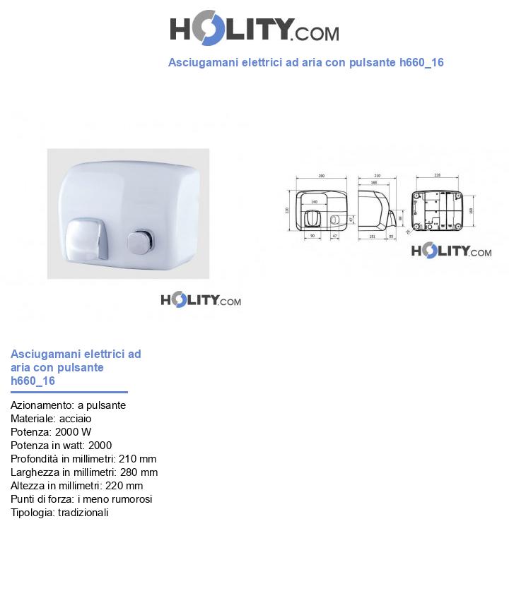 Asciugamani elettrici ad aria con pulsante h660_16