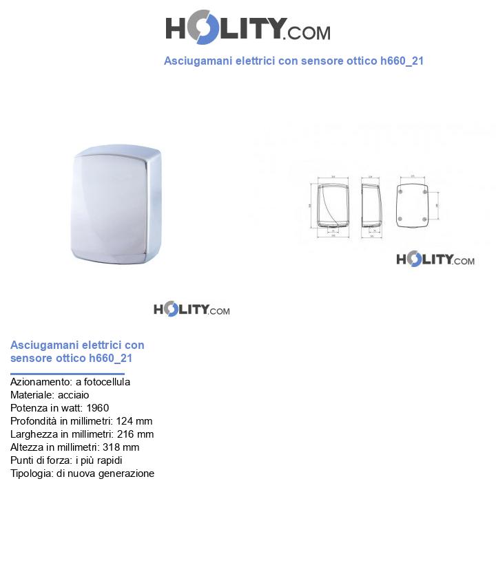 Asciugamani elettrici con sensore ottico h660_21