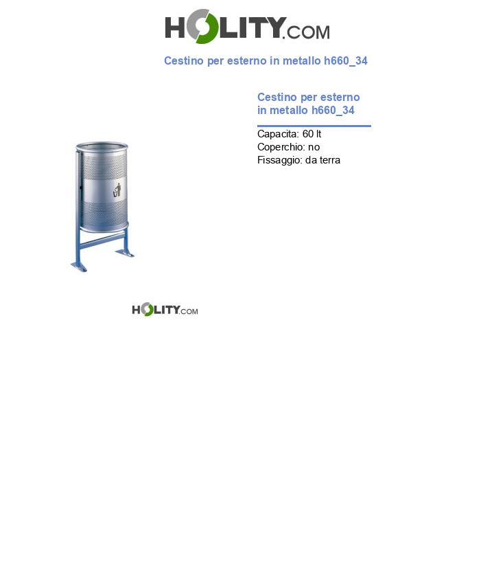 Cestino per esterno in metallo h660_34
