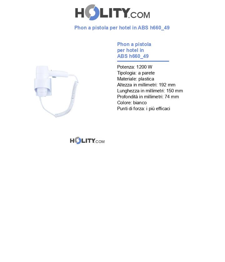 Phon a pistola per hotel in ABS h660_49