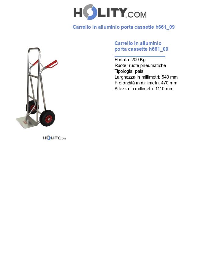 Carrello in alluminio porta cassette h661_09