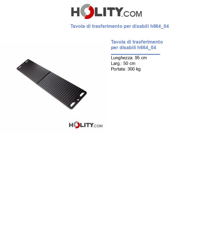 Tavola di trasferimento per disabili h664_04