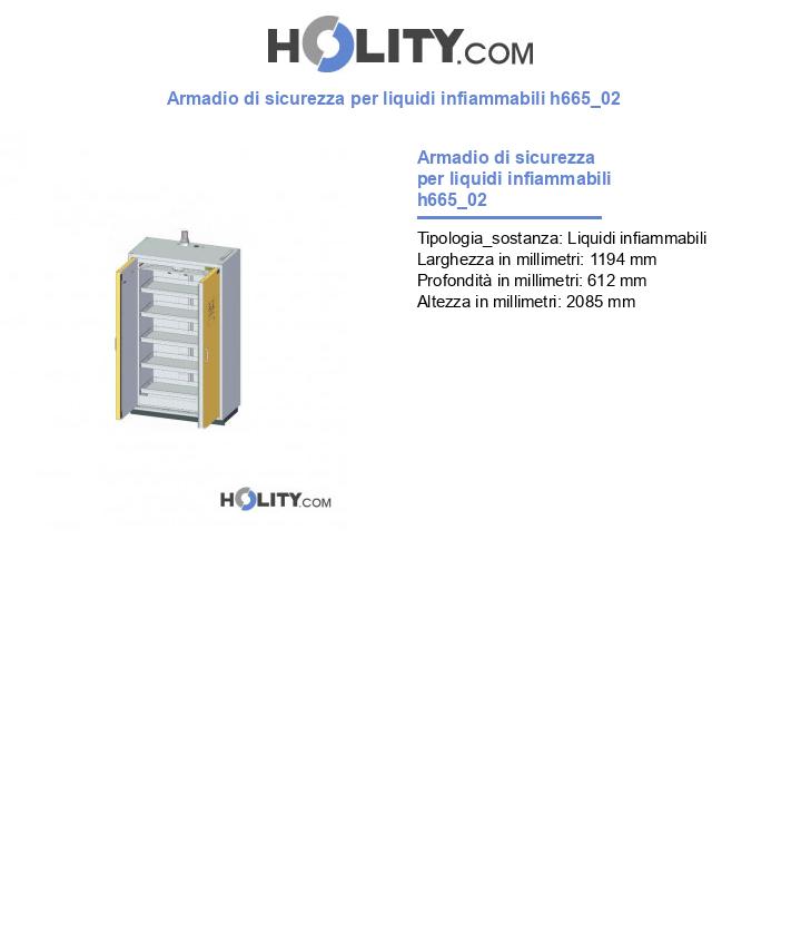 Armadio di sicurezza per liquidi infiammabili h665_02