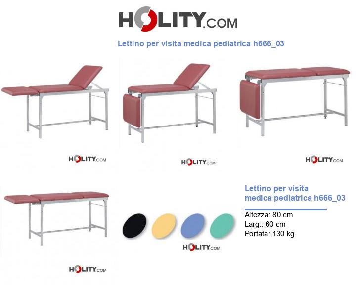 Lettino per visita medica pediatrica h666_03