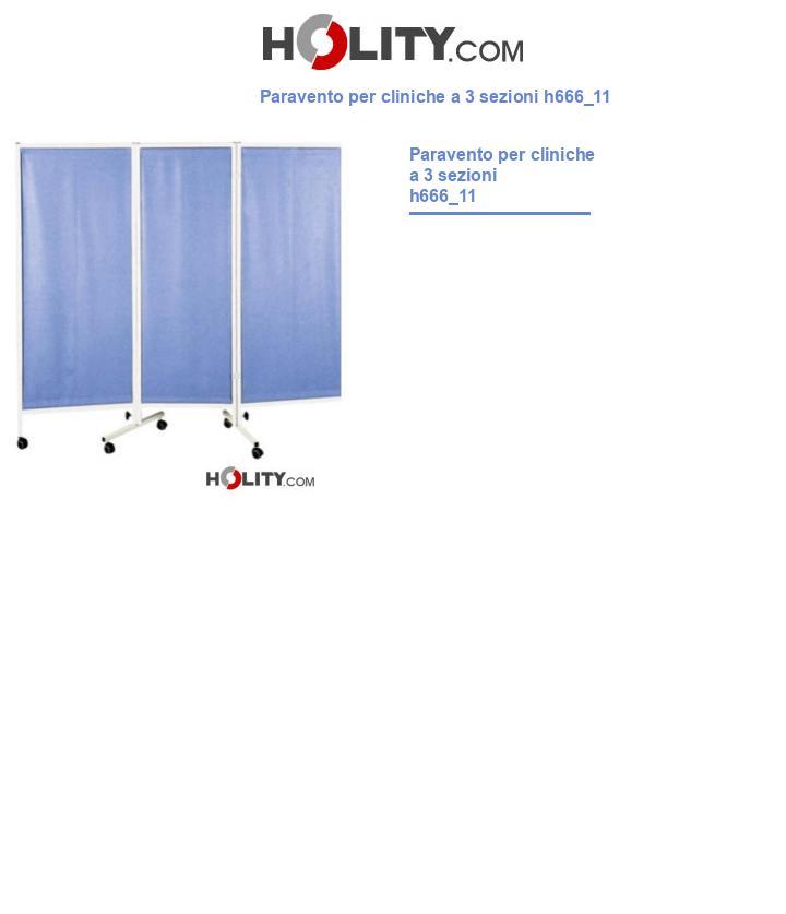 Paravento per cliniche a 3 sezioni h666_11