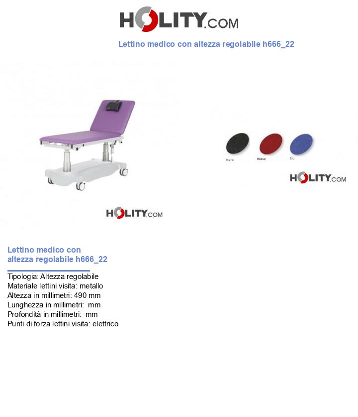 Lettino medico con altezza regolabile h666_22