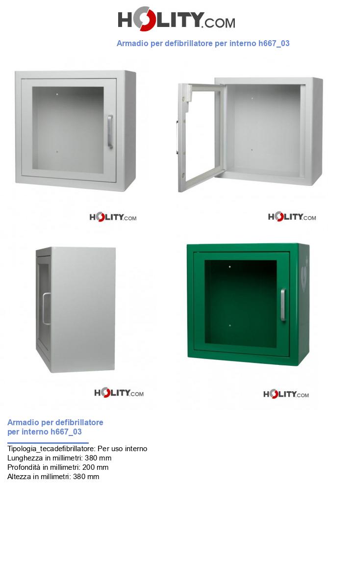 Armadio per defibrillatore per interno h667_03