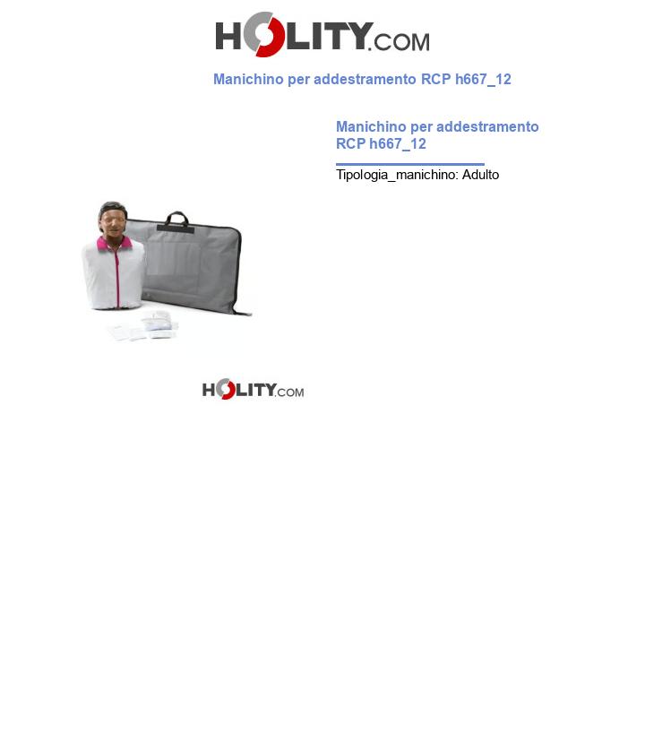 Manichino per addestramento RCP h667_12