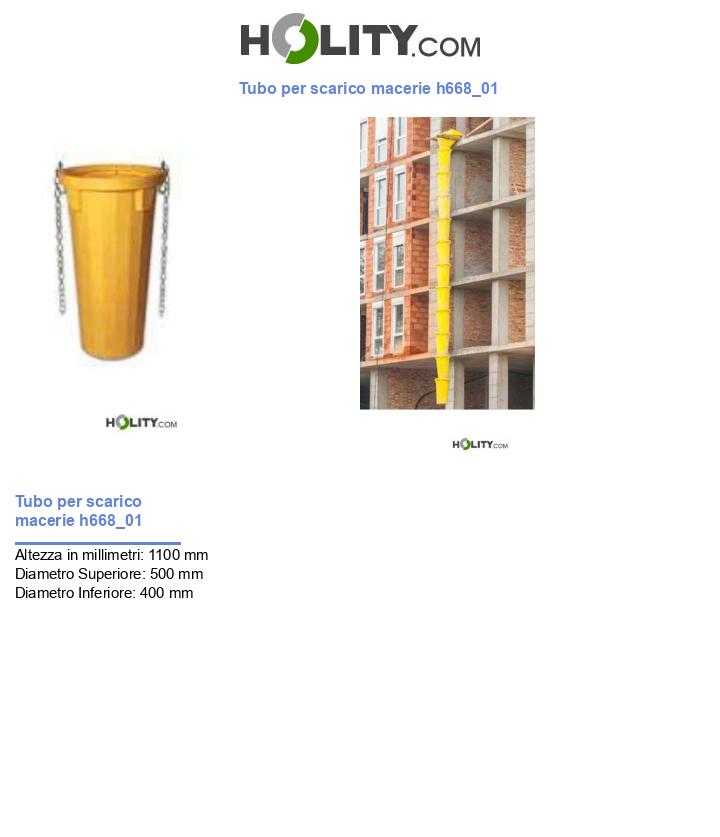 Tubo per scarico macerie h668_01