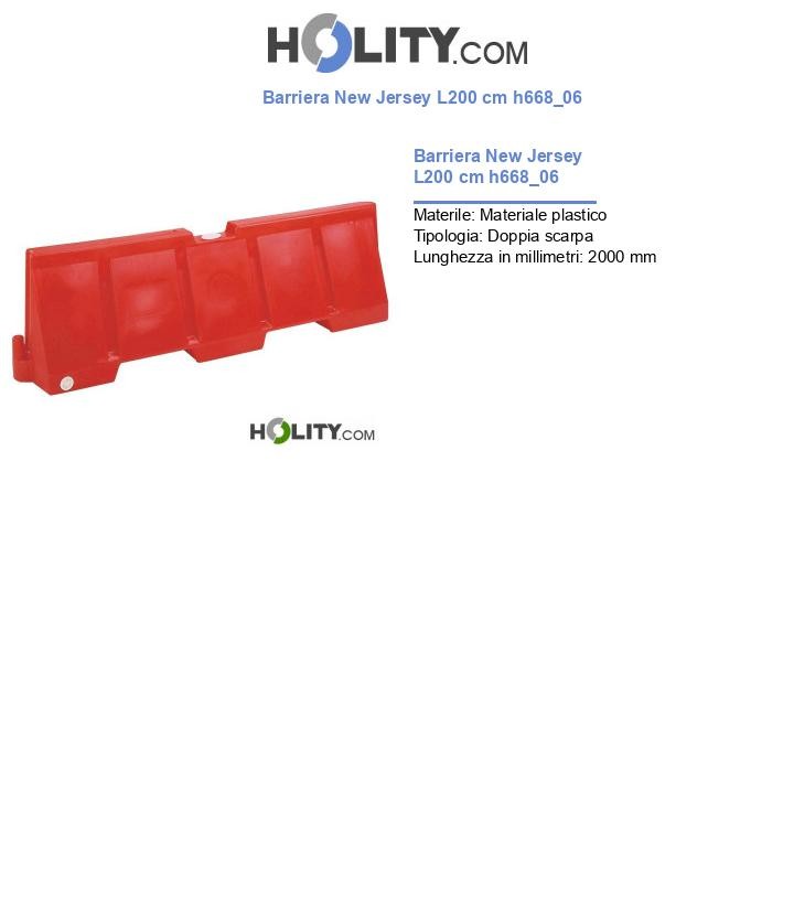 Barriera New Jersey L200 cm h668_06