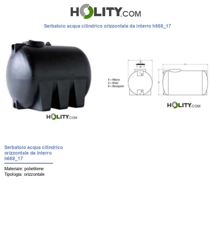 Serbatoio acqua cilindrico orizzontale da interro h668_17