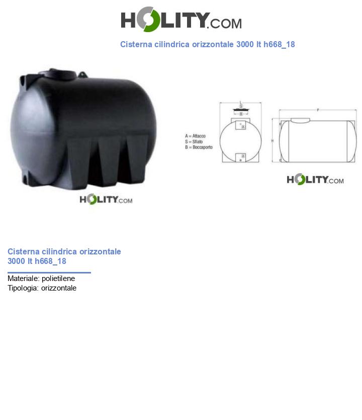 Cisterna cilindrica orizzontale 3000 lt h668_18