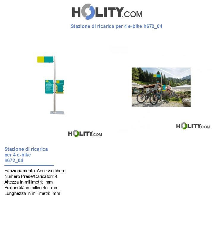 Stazione di ricarica per 4 e-bike h672_04